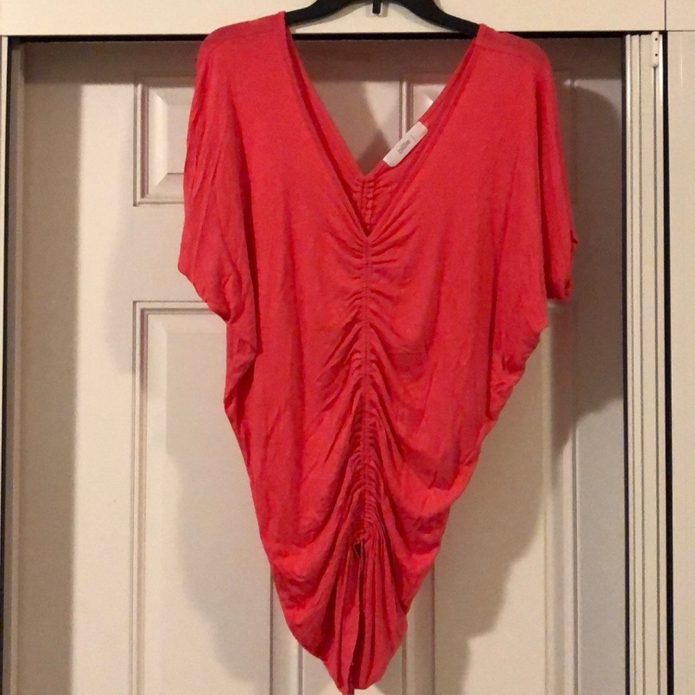 🍍Rouched coral top